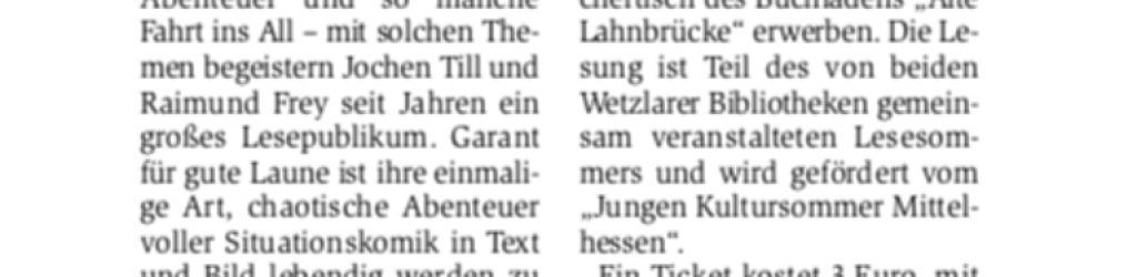 Jochen Tll und Raimund Frey_Ankündigung_Beleg WNZ